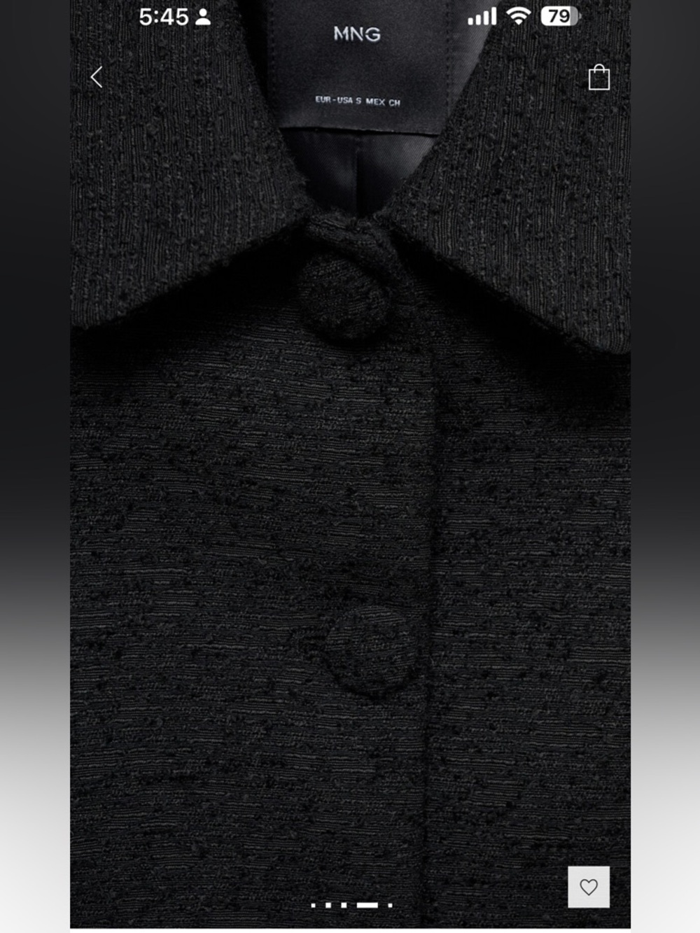 Mango CROPTWEED JACKET SizeS, M NWT - Picture 9 of 12
